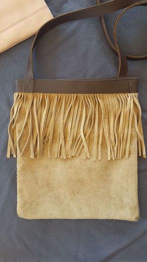 Vintage Crossbody bag - genuine leather.