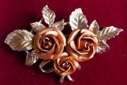 Vintage  Rose  Brooch