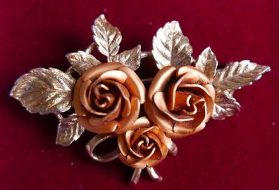 Vintage  Rose  Brooch