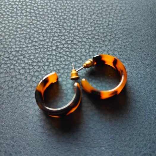 Animal Print Earrings, brand new