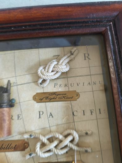 Framed   Cuadro tematica marinera and nudos