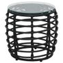 3 Piece Bistro Set Poly Rattan Black Image 4