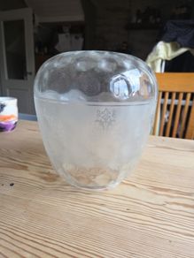 vintage glass light shade