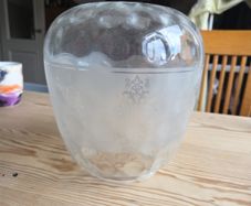 vintage glass light shade