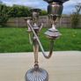 Silver-plated, three-armed candelabra Image 5