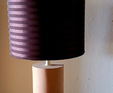 Vintage woodturned lamp
