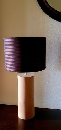 Vintage woodturned lamp