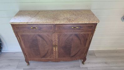 Antique French Louis XV Marble-Top Sideboard/Buffet
