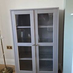 Grey Glass Display cabinet