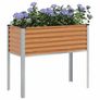 Garden Planter Light Brown 100.5 x 40.5 x 90 cm Image 2