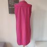 VINTAGE 1960s pink wool stripe mod shift dress. S M 10-12. Made in Ireland by John Hagarty Image 7