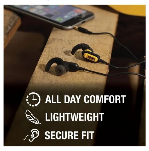 DeWalt Jobsite aux wired earphones
