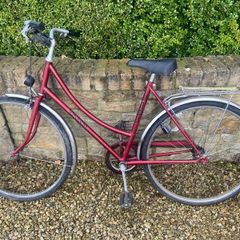 Red Vintage Raleigh bike