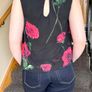 Quiz - Summer top black with roses - Size  XL / 42 / 14 Image 7
