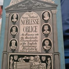 Noblesse Oblice. Edited By Nancy MILFORD.HARDBACK.1.
