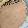 Large Round Mid Century Mirror Image 6