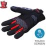 R-Tech Leopard Black/Red Touring Gloves - Touch Screen Textile (S, M, L, XL, 2XL, 3XL) Image 2