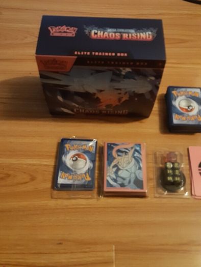 Pokemon Chaos rising open etb plus bulk and bits