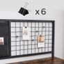 _Computer table, desk, with grid and storage compartments made of fabric, steel frame, 118 cm long, industrial design, vintage brown-black Image 5