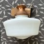 Milk Glass Hanging Lamp Image 3