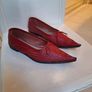 Cos Atelier Red Leather Flats Image 2