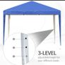 3 x 3M Garden Pop Up Gazebo Height Adjustable Marquee Party Tent Wedding Canopy with Carrying Bag, Blue Image 4