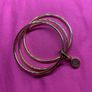 Newbridge Rose Gold Tone Triple Bangles Lotus charm Image 2