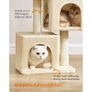 Cat Tree  67cm Scratching Tree with Cat House Sisal Image 5