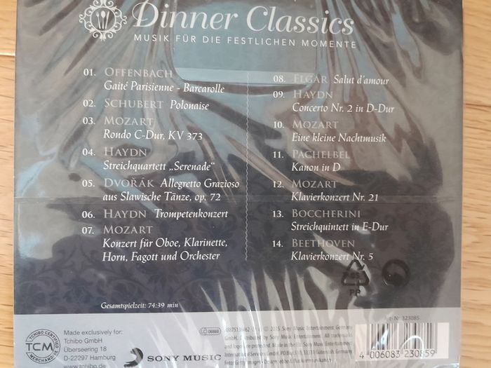 Dinner Classics CD