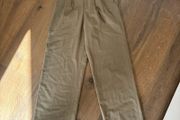 Zara high waisted khaki green trousers size XS