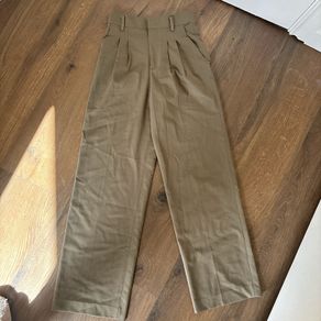 Zara high waisted khaki green trousers size XS