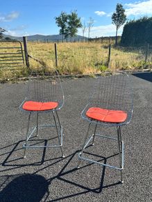 Pair of Vintage Knoll Stools