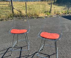 Pair of Vintage Knoll Stools