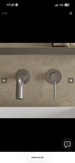 Faro Wall Mounted Basin Mixer Tap