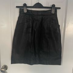 Vintage Leather Skirt