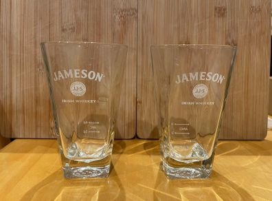 Jameson Whiskey long drink glasses