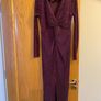 River Island purple midi dress size 8 Image 3