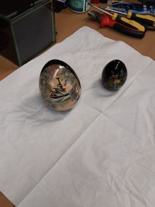 Eggs handpainted