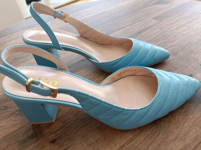 Raid blue sling back shoes uk5