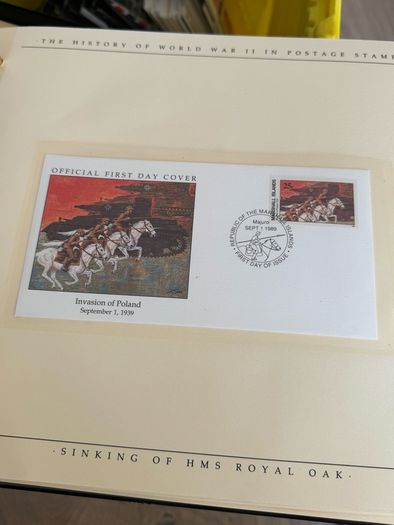 The History of World War II in post stamps