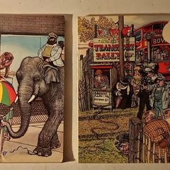 Two Vintage Giles Cartoon Books
