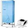 Electric Clothes Dryer 1000W Large Capacity 15kg Double layer Stainless Steel Energy-Efficient Indoor Wet Laundry Warm Air Drying Wardrobe (Three layer) Image 2