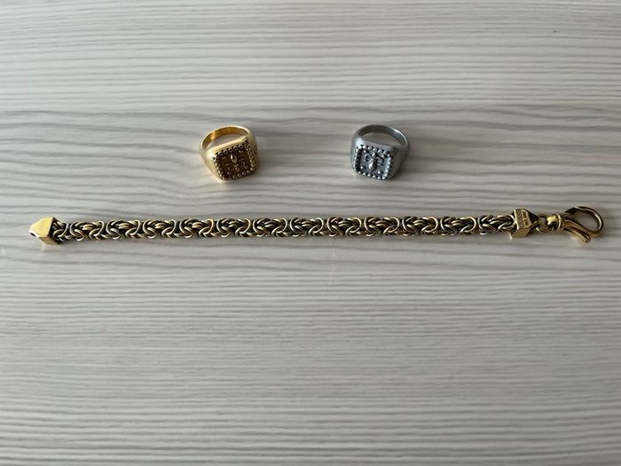 GUESS Byzantine Men's Gold Bracelet