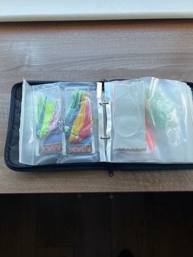 Loaded Abu Garcia Lure Wallet / Tackle Bag (With Lures, Jigs & Feathers)
