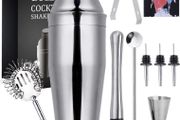 Cocktail Making Set 9pcs Cocktail Shaker Set Stainless Steel Bar Tool Set Bartender Kit (FREE POSTAGE)