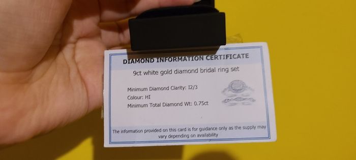 Adara 9ct White Gold 0.75ct Diamond Ring Set
