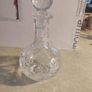 SMALL 22 CM. TALL Crystal Cut and Beveled Decanter NO STAMP Image 7