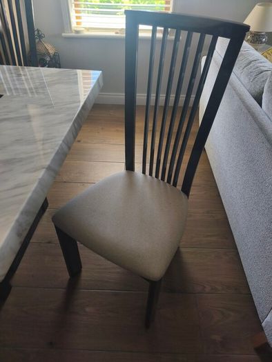 marble effect table and chairs