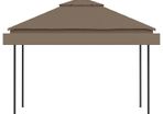 Gazebo with Double Extending Roofs
