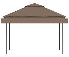 Gazebo with Double Extending Roofs